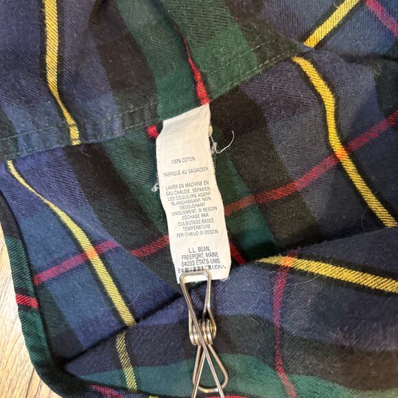 1990s/Y2K Era LL Bean Flannel Mens Shirt - Picture 4 of 5